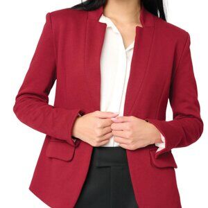 Gibsonlook  Notch Collar Blazer, Cranberry, size XXS